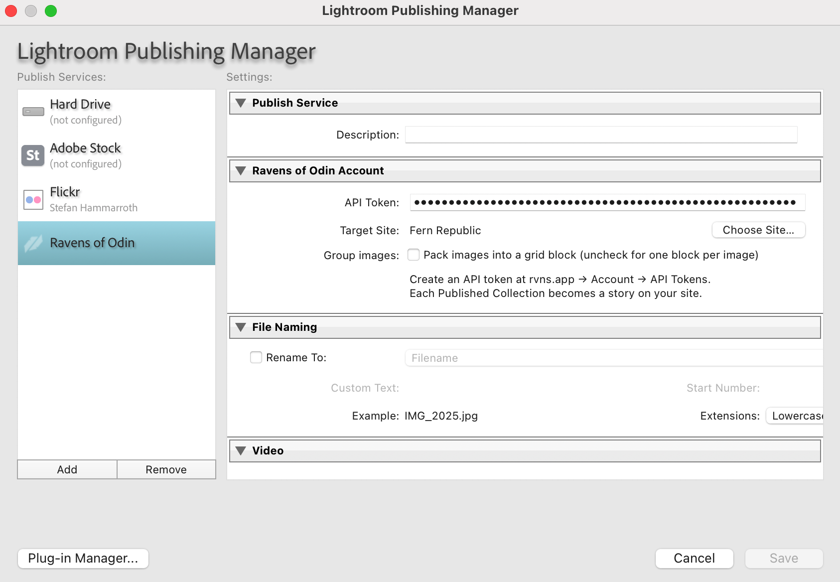 LR publishing manager