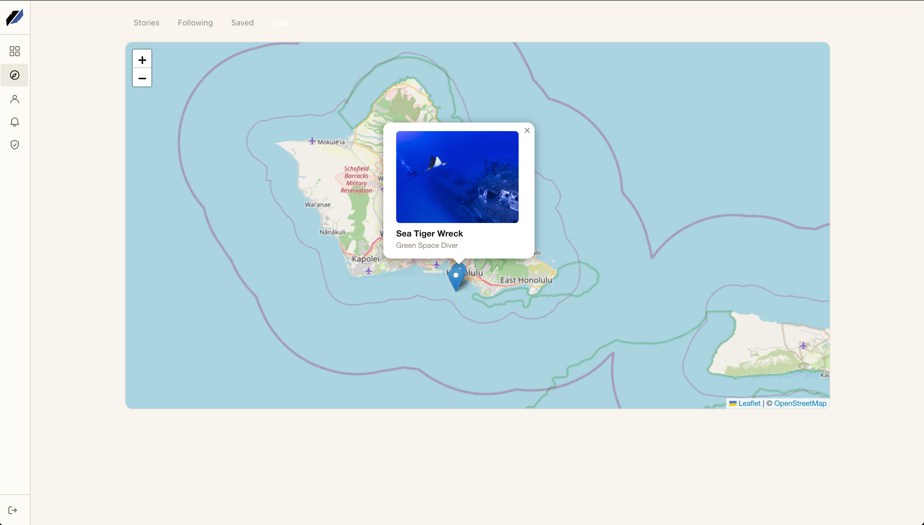 EXIF metadata and a journey map showing where each photo was taken.